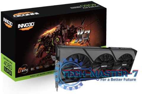 Karta graficzna INNO3D GeForce RTX 4080 SUPER X3 16GB GDDR6X (N408S3-166X-18703552) Karta graficzna INNO3D GeForce RTX 4080 SUPER X3 16GB GDDR6X (N408S3-166X-18703552)