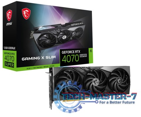 Karta graficzna MSI GeForce RTX 4070 SUPER Gaming X Slim 12GB GDDR6X (RTX 4070 SUPER 12G GAMING X SLIM)