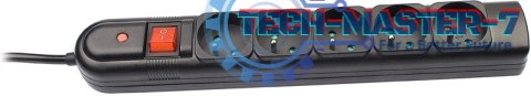 Listwa zasilająca TRACER PowerGuard + 1.8 m Czarny (5 gniazd) TRALIS30406