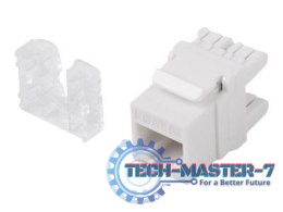 Moduł keystone gniazdo RJ45 - LSA UTP kat.6 180 stopni do puszki montażowej