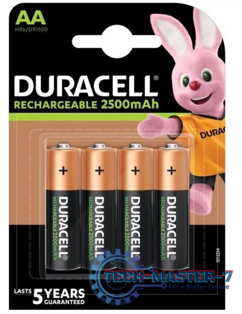 Baterie DURACELL NiMH AA 2500mAh 4 szt. DURACELL Aku AA/HR6 2400/2500mAh B4 Baterie DURACELL NiMH AA 2500mAh 4 szt. DURACELL Aku AA/HR6 2400/2500mAh B4