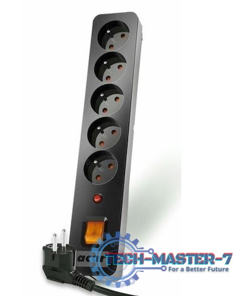 Listwa zasilająca ACAR X5 Czarny 3 m ACAR X5-3M-CZARNY