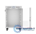 SZAFA INSTALACYJNA RACK STOJĄCA 19" 15U 600X600 SZARA DRZWI SZKLANE LCD LANBERG (FLAT PACK) V2