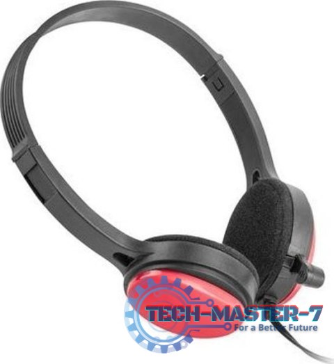 Słuchawki nauszne z mikrofonem UGO USL-1222 (1.5m /3.5 mm minijack wtyk/Czarno-czerwony) Słuchawki nauszne z mikrofonem UGO USL-1222 (1.5m /3.5 mm minijack wtyk/Czarno-czerwony)