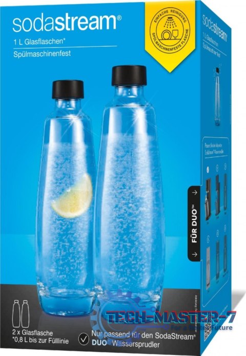 SodaStream Zestaw butelek szklanych Pack 2 bott. / GLASS 2 sztuki