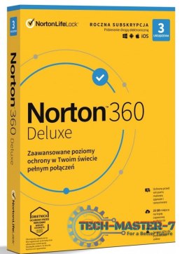 NORTON LIFE LOCK 360 deluxe 25GB PL 1 user 3 device 12mo generic ret1 mm
