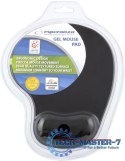 PODKŁADKA POD MYSZ ŻELOWA EA137K CZARNA / wymiary 230x190mm / grubość 20mm