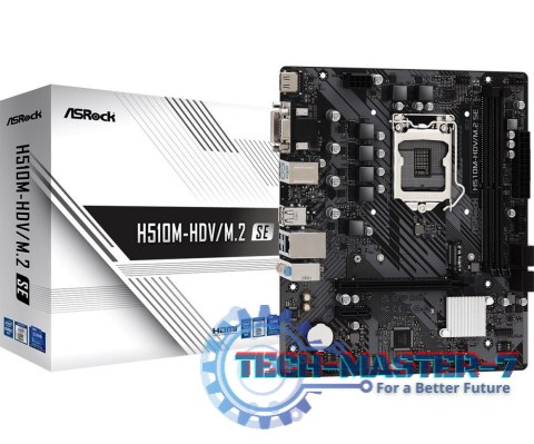 Płyta główna ASROCK H510M-HDV/M.2 SE LGA1200 MICRO ATX Płyta główna ASROCK H510M-HDV/M.2 SE LGA1200 MICRO ATX