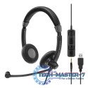 Słuchawki z mikrofonem Na głowę Na pałąku EPOS 5714708004363 (2.5m /3.5 mm wtyk/Czarny)
