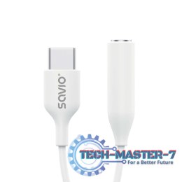 Adapter SAVIO AK-52 USB typ C - MiniJack 3.5 mm