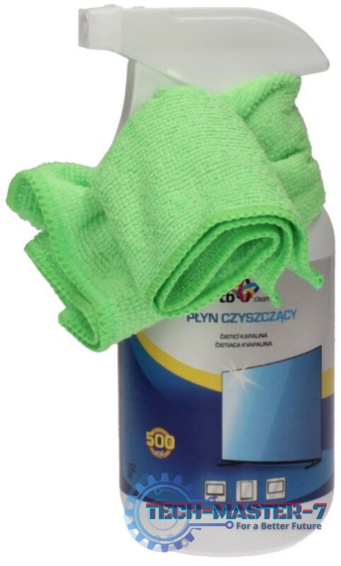 Clean Zestaw płyn do TV 500 ml + mikrofibra