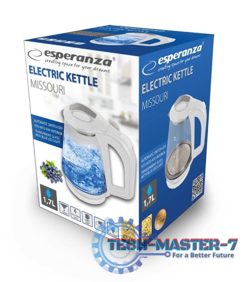 Czajnik ESPERANZA EKK024W (1.7L /1500W /Biało-przezroczysty ) Czajnik ESPERANZA EKK024W (1.7L /1500W /Biało-przezroczysty )