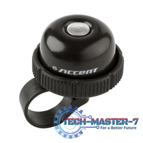 Dzwonek rowerowy Accent Roll, czarny