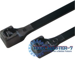 Opaski zaciskowe 30cm, 100szt. czarne