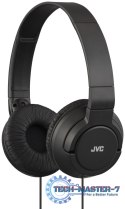 Słuchawki Na uszy JVC HA-S180-B Czarny (1.2m /3.5 mm (pozłacany) wtyk/Czarny)