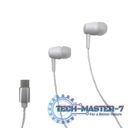Słuchawki douszne Douszne MEDIA-TECH MT3600W (1.15m /Złącze USB typu C wtyk/Biały)