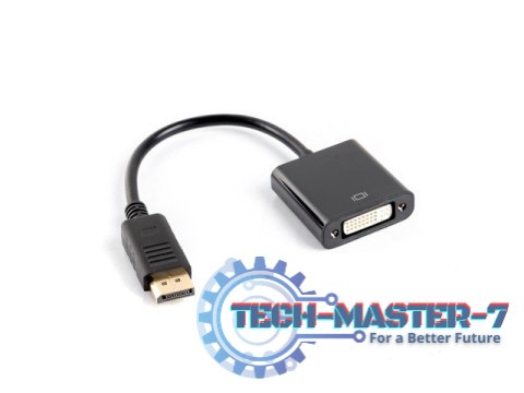 Adapter LANBERG AD-0007-BK Czarny Displayport - DVI AD-0007-BK