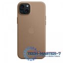 Etui z tkaniny FineWoven z MagSafe do iPhonea 15 Plus - jasnobeżowe