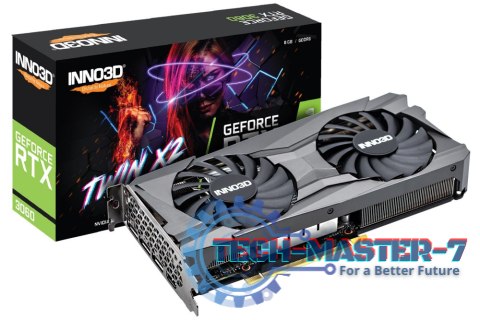 Karta graficzna INNO3D GeForce RTX 3060 TWIN X2 OC 8GB GDDR6 (N30602-08D6X-11902130) Karta graficzna INNO3D GeForce RTX 3060 TWIN X2 OC 8GB GDDR6 (N30602-08D6X-11902130)