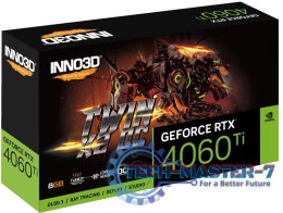 Karta graficzna INNO3D GeForce RTX 4060 Ti TWIN X2 OC 8 GB GDDR6 DLSS3 (N406T2-08D6X-171153N)