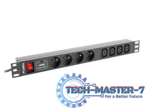 Listwa zasilająca LANBERG PDU-04E04I-0200-IEC-BK