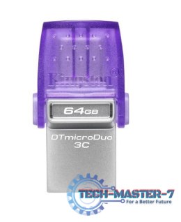 Pendrive (Pamięć USB) KINGSTON (64 GB /Szaro-fioletowy )