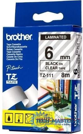 Taśma BROTHER Czarny TZe-111