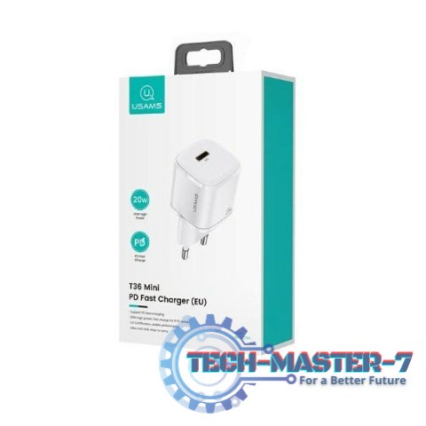 Zasilacz USAMS Usa000814(1x USB Typ C\3000mA\12V) Zasilacz USAMS Usa000814(1x USB Typ C\3000mA\12V)