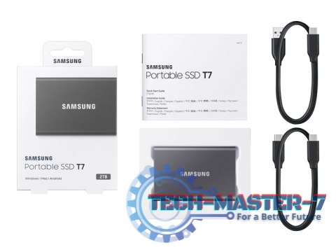 Dysk twardy zewnętrzny SAMSUNG T7 2 TB MU-PC2T0T/WW Dysk twardy zewnętrzny SAMSUNG T7 2 TB MU-PC2T0T/WW