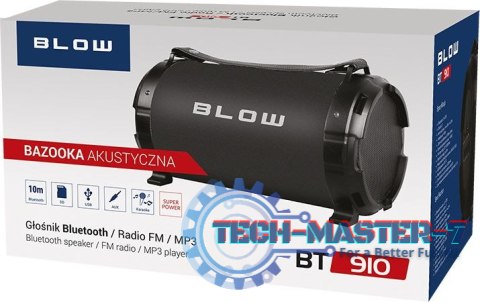 Głośnik bezprzewodowy BLOW BT910 Bazooka (3h /Czarny ) Głośnik bezprzewodowy BLOW BT910 Bazooka (3h /Czarny )