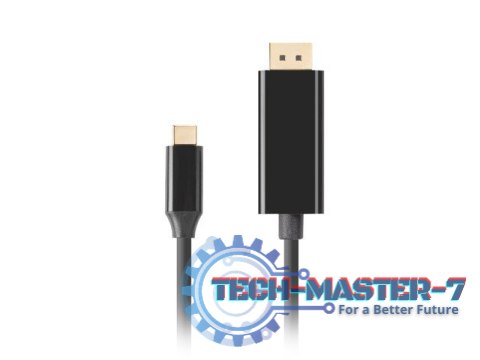 LANBERG CA-CMDP-10CU-0018-BK 1.8m /s1x USB typu C 1x DisplayPort LANBERG CA-CMDP-10CU-0018-BK 1.8m /s1x USB typu C 1x DisplayPort