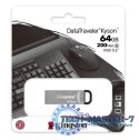 Pendrive (Pamięć USB) KINGSTON (64 GB /Srebrno-czarny )
