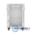 SZAFA INSTALACYJNA RACK STOJĄCA 19" 15U 600X800 SZARA DRZWI SZKLANE LCD LANBERG (FLAT PACK) V2