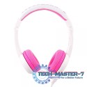 Słuchawki na głowę z mikrofonem BUDDYPHONE BP-SCHOOLP-PINK (1.4m /3.5 mm wtyk/Biało-różowy)