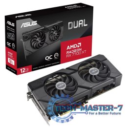 Karta graficzna ASUS Radeon RX 7700 XT DUAL OC 12 GB GDDR6 (DUAL-RX7700XT-O12G)