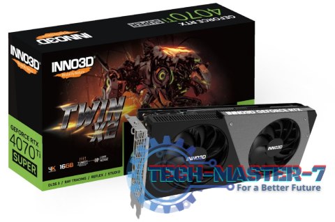 Karta graficzna INNO3D GeForce RTX 4070 Ti SUPER TWIN X2 16GB GDDR6X (N407TS2-166X-186156N) Karta graficzna INNO3D GeForce RTX 4070 Ti SUPER TWIN X2 16GB GDDR6X (N407TS2-166X-186156N)