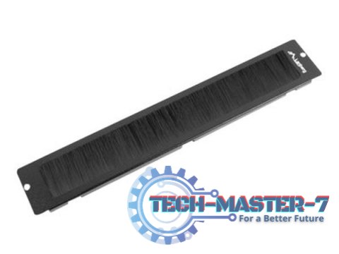 LANBERG 19inch free-standing cable entry brush panel black
