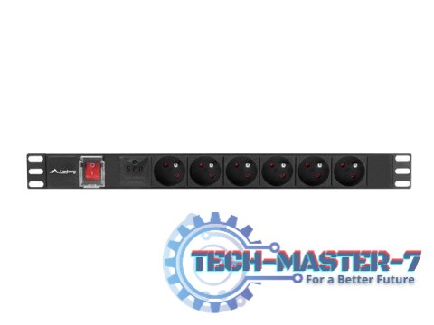 Listwa zasilająca LANBERG PDU-06E-0200-BK Listwa zasilająca LANBERG PDU-06E-0200-BK