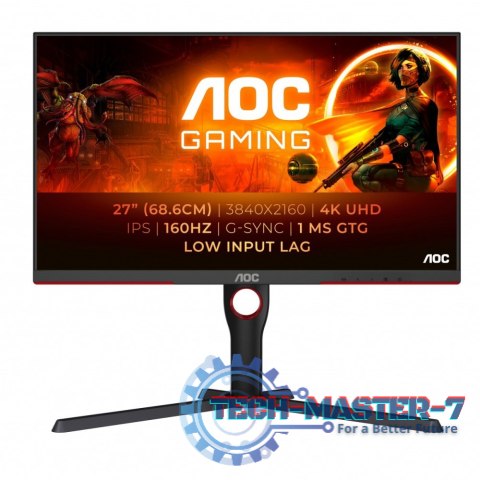 Monitor AOC U27G3X/BK (27" /IPS /160Hz /3840 x 2160 /Czarny)