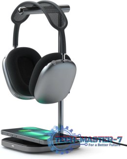 Satechi Headphone Stand 2in1 - podstawka do AirPods Max oraz ładowarka bezprzewodowa (space gray)