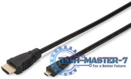 ASSMANN HDMI - Micro HDMI 2m /s1x HDMI 1x micro HDMI (wtyk)