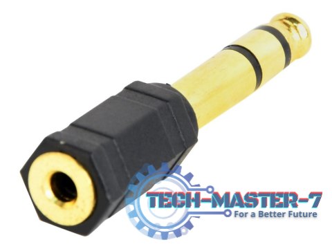 Adapter GEMBIRD A-6.35M-3.5F MiniJack 3.5 mm - 6.35 mm