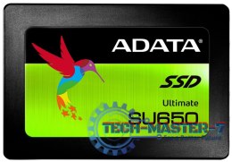 Dysk SSD ADATA Ultimate SU650 240 GB Ultimate (2.5″ /240 GB /SATA III (6 Gb/s) /520MB/s /450MB/s)
