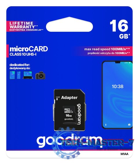 Karta pamięci GOODRAM 16 GB Adapter SD
