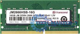 Pamięć TRANSCEND (SODIMM/DDR4/16 GB/2666MHz/1.2V/19CL/SINGLE)