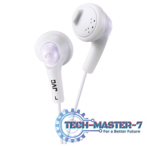 Słuchawki Douszne JVC Gumy Biały (1m /3.5 mm (niklowany) wtyk/Biały)