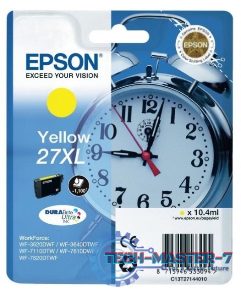 Tusz EPSON 27XL Żółty C13T27144010