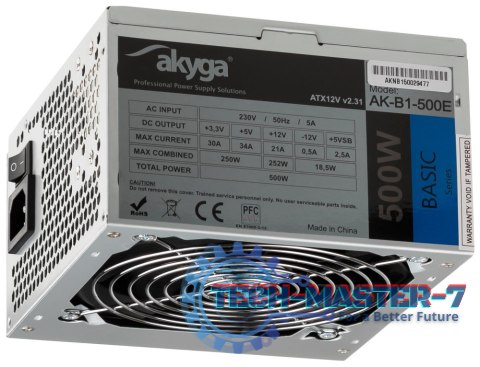 Zasilacz PC AKYGA 500W AK-B1-500E Zasilacz PC AKYGA 500W AK-B1-500E