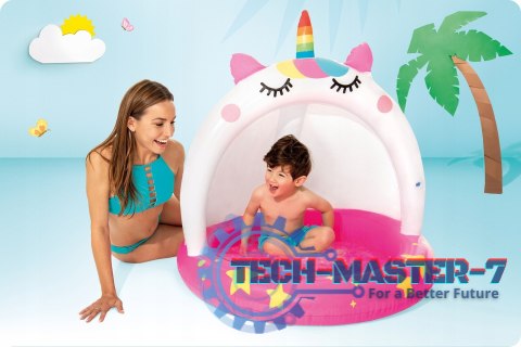 Basen dla dzieci brodzik z daszkiem Jednorożec INTEX 58438 INTEX Basen dla dzieci brodzik z daszkiem Jednorożec INTEX 58438 INTEX