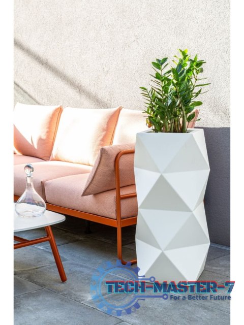 Designerska donica MONUMO ASTI Biała MONUMO Designerska donica MONUMO ASTI Biała MONUMO